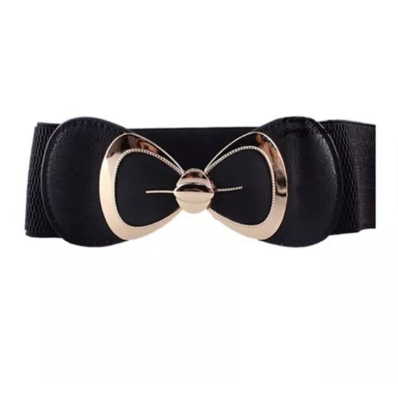 Accessories - Belt bow metal closure elastic band NWT